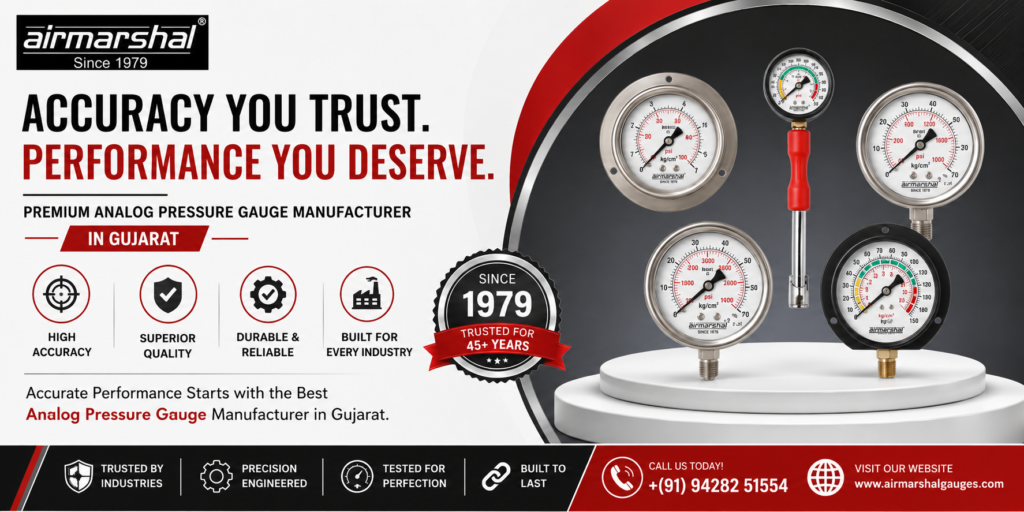 Analog Pressure Gauge Manufacturer in Gujarat