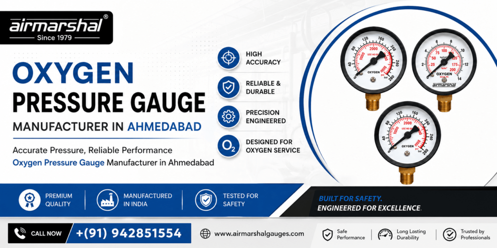 Oxygen Pressure Gauge Manufacturer in Ahmedabad