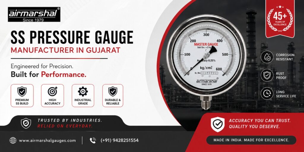 SS Pressure Gauge Manufacturer in Gujarat
