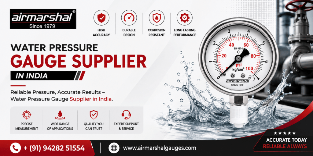 Water Pressure Gauge Supplier in India