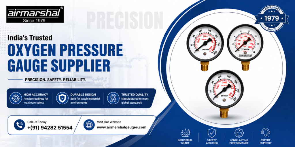 Oxygen Pressure Gauge Supplier in India
